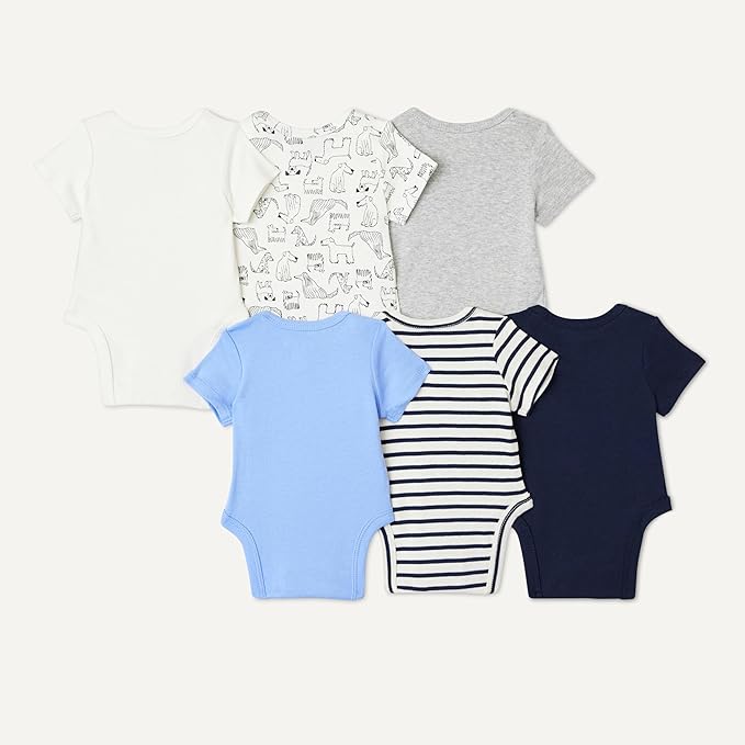 Amazon Essentials Unisex Babies' Short-Sleeve Bodysuits - Image 3