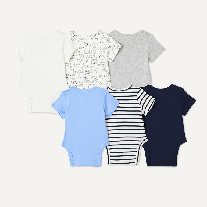 Amazon Essentials Unisex Babies' Short-Sleeve Bodysuits - Image 3