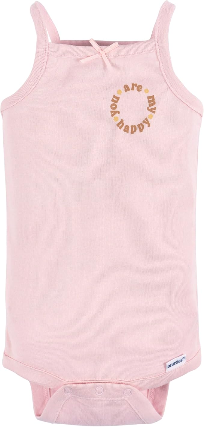 Gerber Baby Girls Multi-Pack Sleeveless Onesies Bodysuit - Image 4