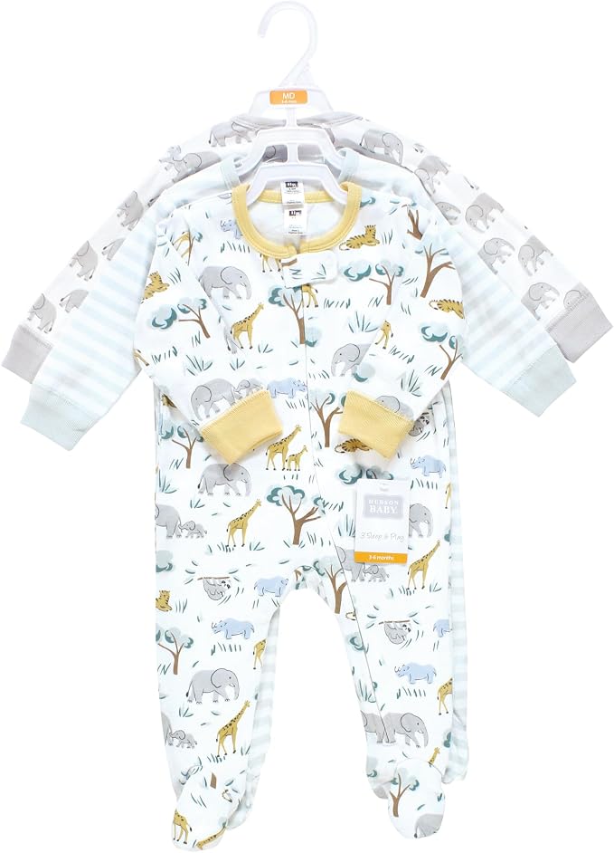 Hudson Baby Unisex Baby Cotton Sleep and Play - Image 2