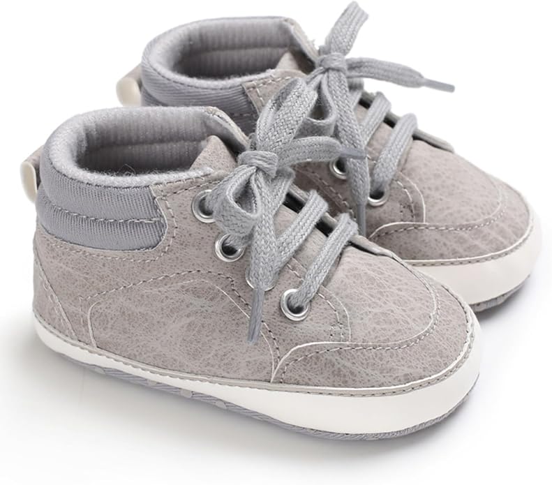 Baby Boys Girls Booties Fleece Anti-Slip Soft Sole Boots Toddler First Walker by AKINGIO