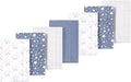 Luvable Friends Hudson Baby Flannel Burp Cloths 7pk, Dreamy Cloud Blue by Luvable+Friends