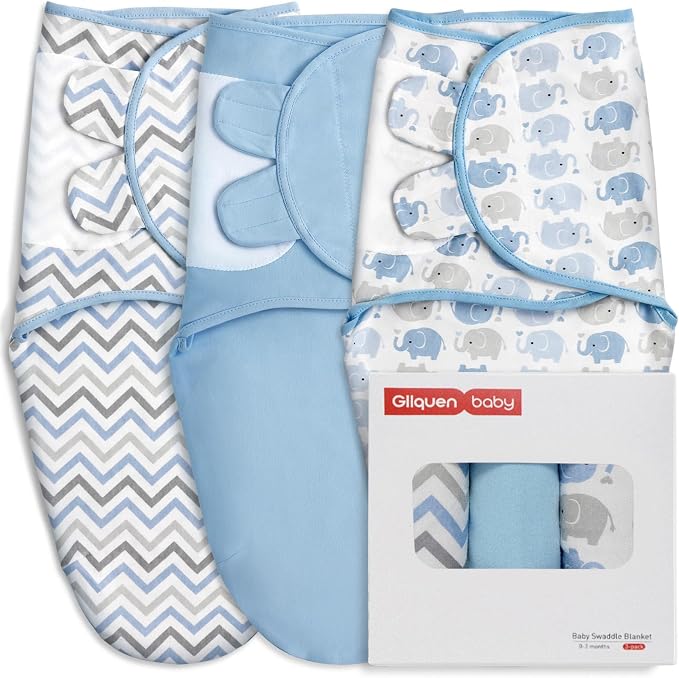 GLLQUEN BABY Swaddles for Newborns 0-3 Months, Adjustable & Easy Fastener | by GLLQUENBABY