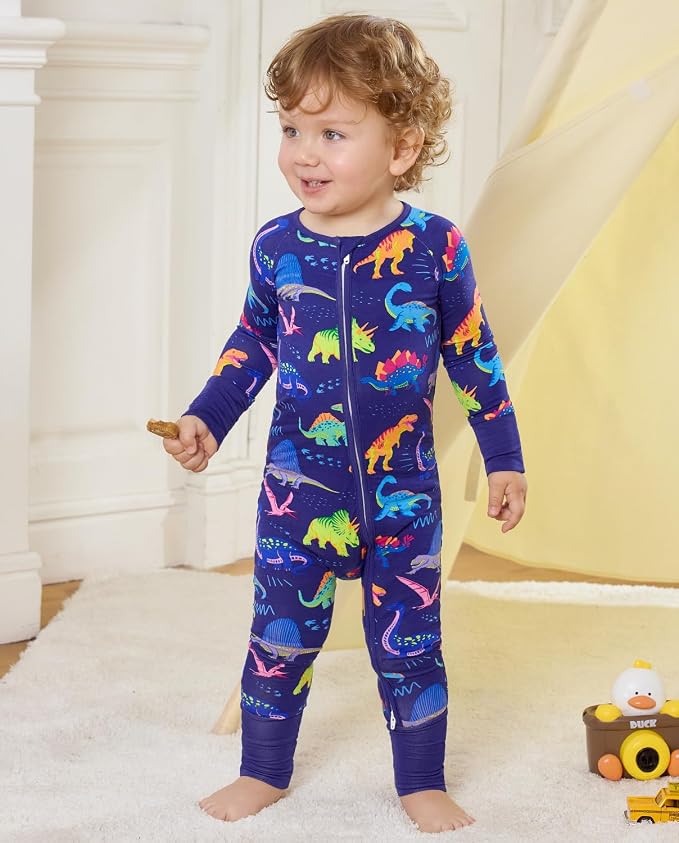 babee Reshinee Bamboo Viscose Baby Footie Pajama, Zipper Sleeper Boys Girls | - Image 4