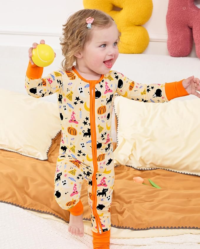 babee Reshinee Viscose Derived from Bamboo Baby Footie Pajamas Convertible - Image 3
