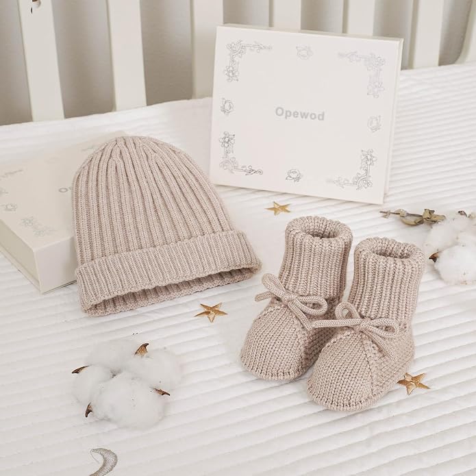 Baby Booties & Hat Set Newborn First Walkers - Image 3