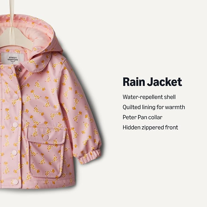Amazon Essentials x Sofia Grainge Toddler and Baby Girls' Water-Repellent Rain - Image 2