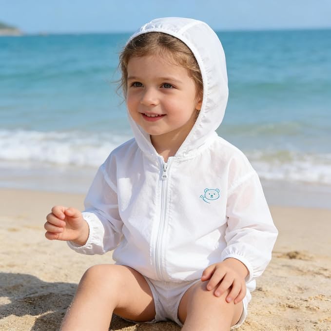 Baby Lightweight Sun-UV-Protection Hoodie Toddler Summer Sunscreen Jacket - Image 8