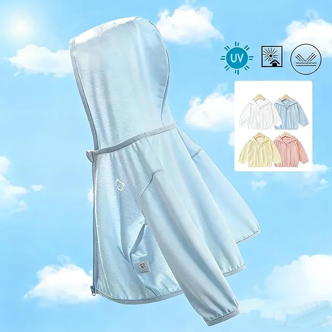 Toddlers-Baby Sun-Jacket UV-Protection-Hoodie Long-Sleeve Zip - Image 5