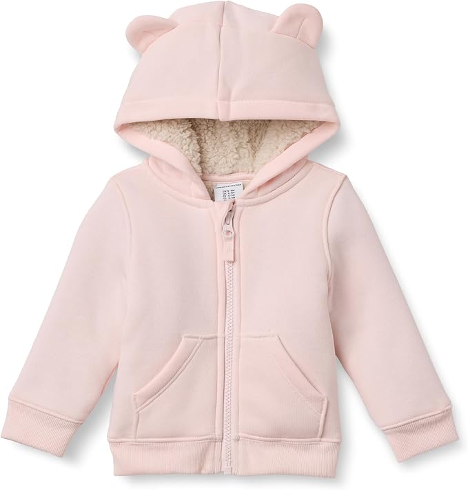 Amazon Essentials unisex-baby Sherpa Lined Full Zipper Hoodie by AmazonEssentials