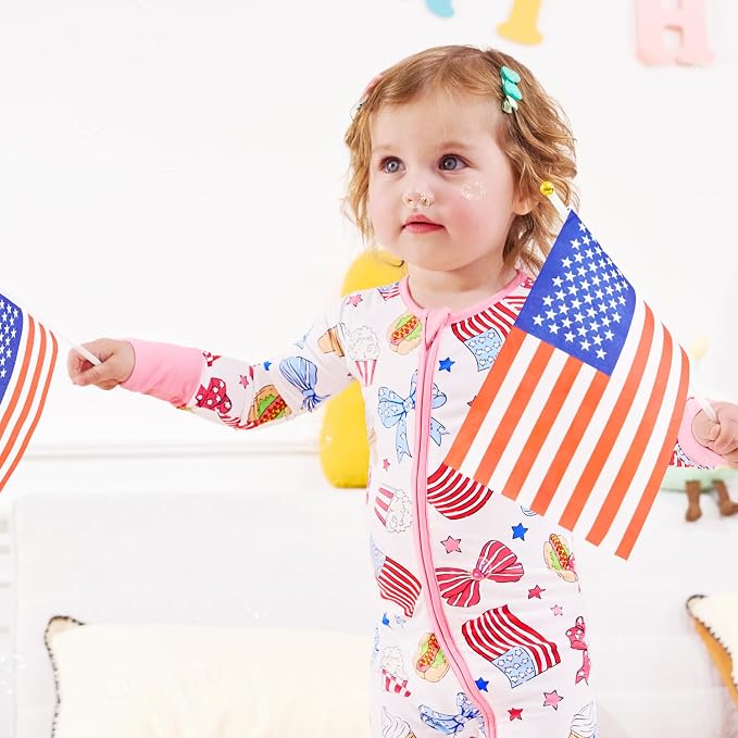 babee Reshinee Viscose Derived from Bamboo Baby Footie Pajamas Convertible - Image 6