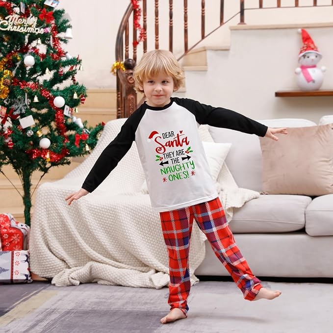 Awoscut Family Christmas Pajamas Matching Pajamas for Family, Xmas PJs Sets Holiday Sleepwear