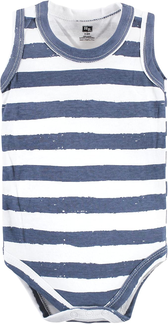 Hudson Baby Unisex Baby Cotton Sleeveless Bodysuits - Image 7