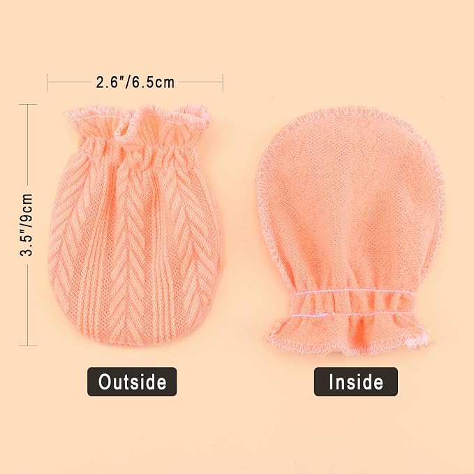 BQUBO 12 Pairs Baby Mittens Newborn Infant Mittens No Scratch Cotton Elastic - Image 5