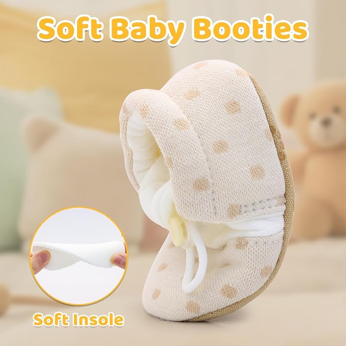 Baby Booties Girls Cozy Walking Shoes Warm Booties Toddler Soft Sole Shoes - Image 4