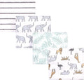 Hudson Baby Unisex Baby Cotton Flannel Receiving Blankets, Modern Neutral Safari by HudsonBaby
