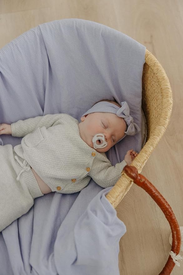 Copper Pearl Swaddle Blankets for Newborns | Soft Stretchy Receiving Blankets - Image 7