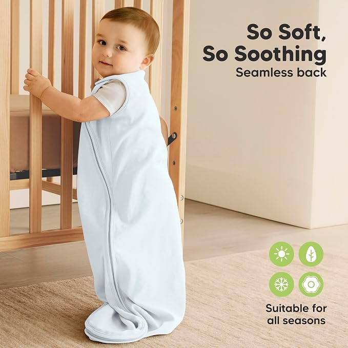 2-Pack Organic Baby Sleep Sacks, 100% Cotton 0.5TOG - Image 4