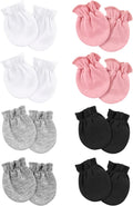 AQOKKA Newborn Baby Mittens No Scratch Cotton Elastic Wrist Gloves Infant by AQOKKA
