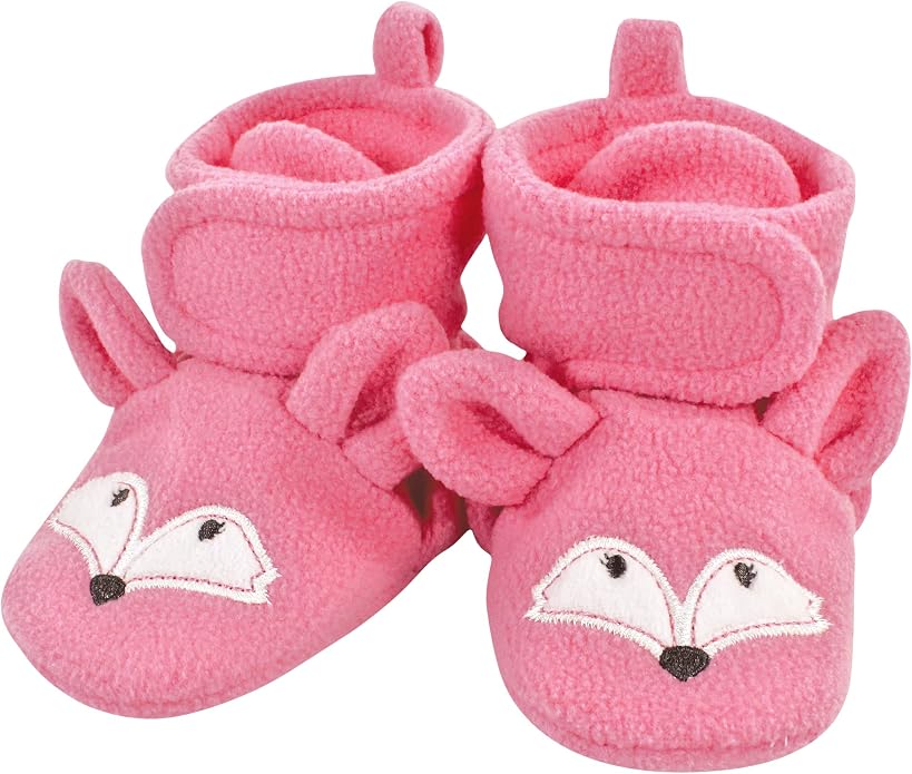 Hudson Baby Baby Animal Fleece Booties 2-pack - Image 3