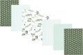 Luvable Friends Hudson Baby Flannel Burp Cloths 7pk, Sage Eucalyptus by Luvable+Friends