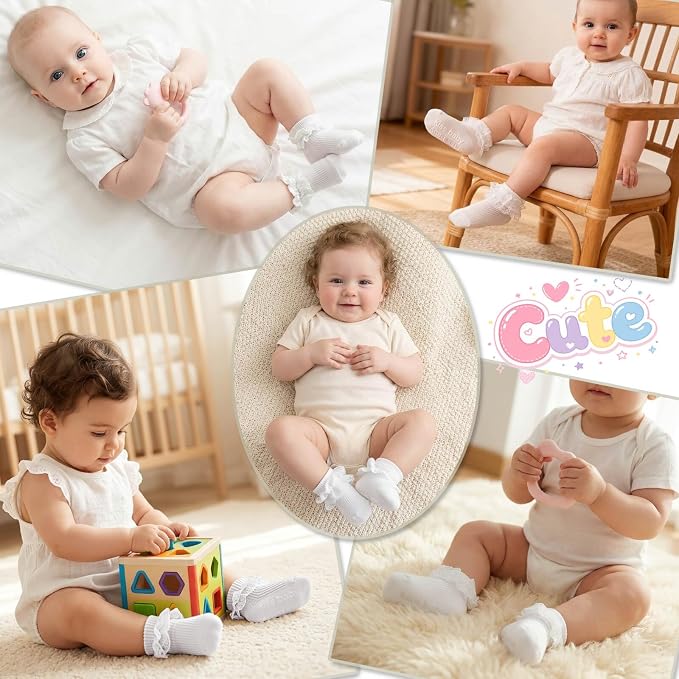 DRESHOW BQUBO Baby Girls Toddler Anti Slip Socks - Image 2