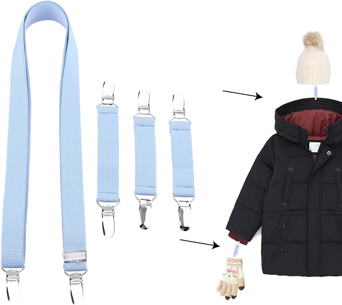 TRIWONDER Mitten Clips for Toddlers Kids Baby Gloves Clips Elastic Mitten by TRIWONDER