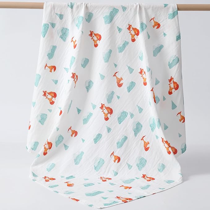 POMISO Muslin Swaddle Blankets for Boys & Girls, Newborn Receiving Blankets - Image 6