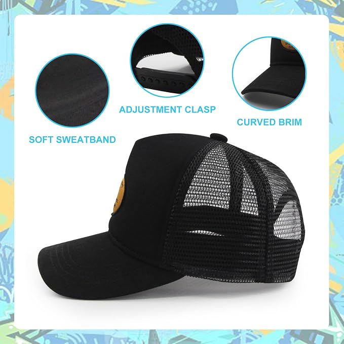 Mesh Toddler Baseball Cap, Adjustable Breathable Sun Hat - Image 2