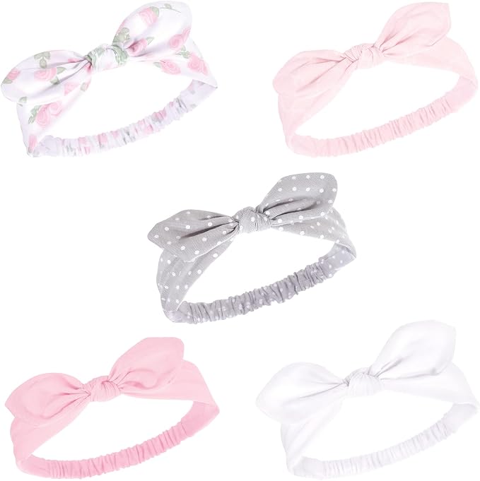 Hudson Baby Cotton and Synthetic Headbands, Size 0-24 Months by HudsonBaby