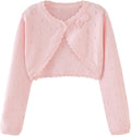 Toddler Girls Cardigan Sweater Bolero Shrug Baby Kids Long Sleeve Cropped Dress by Miccina
