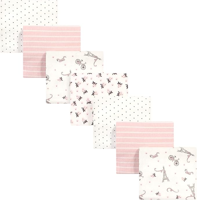 Hudson Baby Unisex Baby Cotton Flannel Receiving Blankets Bundle, One Size by HudsonBaby