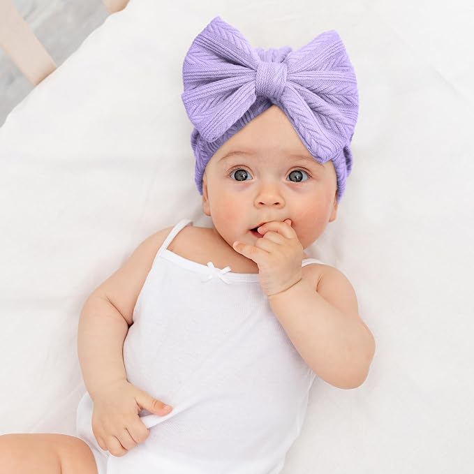Newborn Baby Hats and Mittens Set Infant Bow Beanie Cap Toddler Gloves Newborn - Image 7