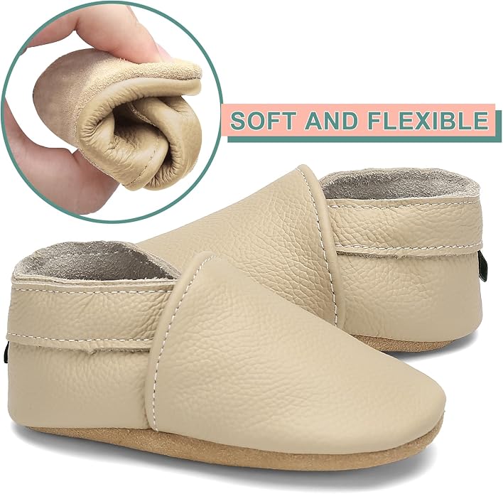 Genuine Leather Baby Booties Soft Sole Toddler Walking Shoes - Image 5