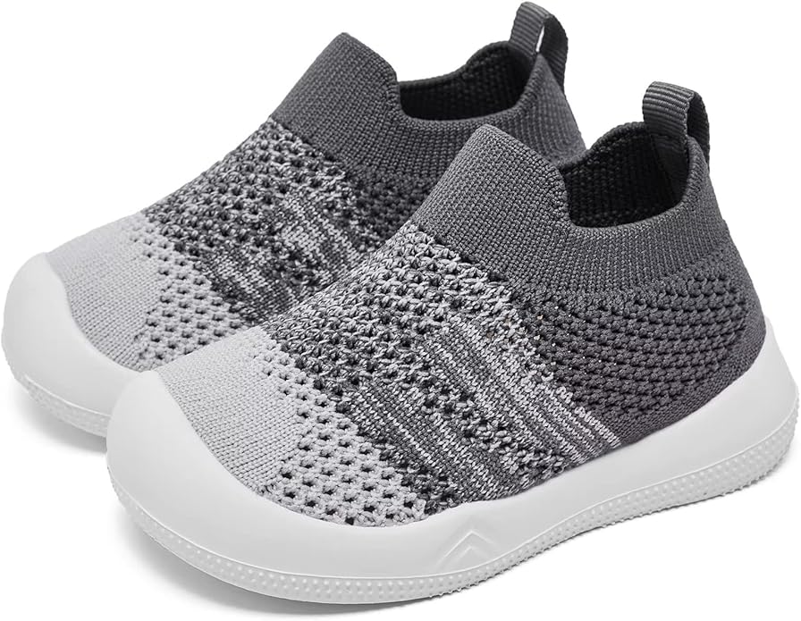Eashi Baby Boy Girl Non-Skid Indoor Infant Walking Shoes Breathable Warm Elastic Sock Shoes with Memory Sole Protect Toes Outdoor Sneakers