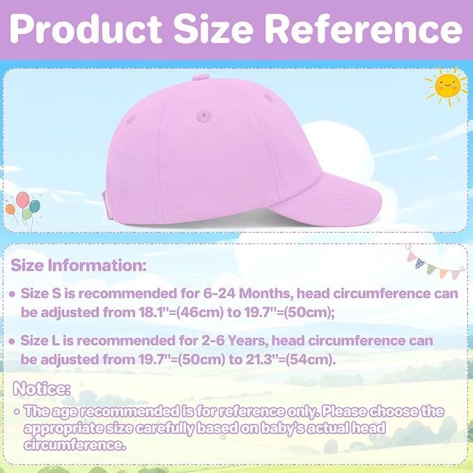 qikqik Baby Baseball Cap Toddler Baseball Hat Baby Ball Cap Toddler Hats - Image 6