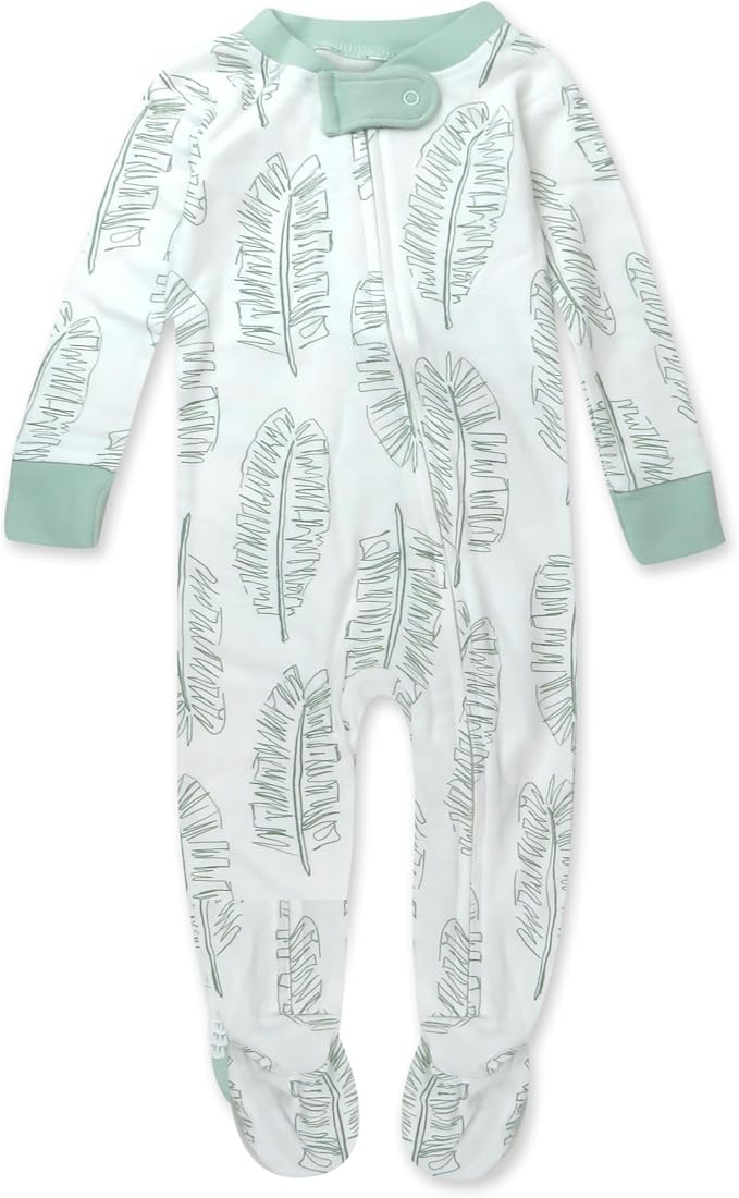 HonestBaby Baby Boys' Sleep & Play Footed One-piece Pajama Sleeper 100% Organic by HonestBaby