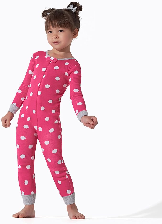 Onesies Brand Baby Girls 3-Pack Snug Fit One Piece Cotton Pajamas - Image 2