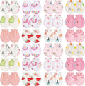 Geyoga 24 Pairs Newborn Baby Mittens No Scratch by Geyoga