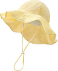 HONGTEYA Baby Sun Hat Wide Brim Adjustable Toddler Beach Bucket Hat | Soft by HONGTEYA