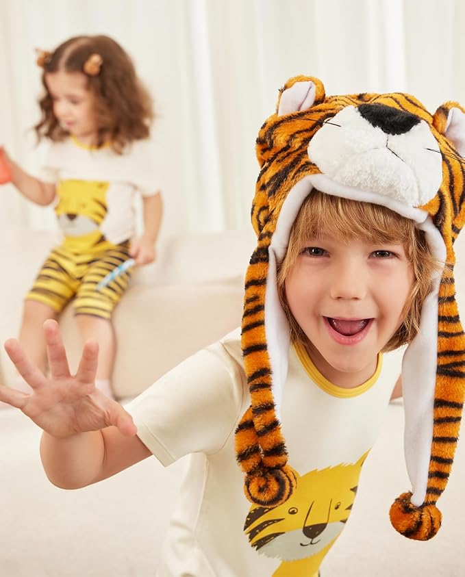 babee Reshinee Bamboo Viscose Toddler Boys Pajamas Set, Short Sleeve Kids - Image 6