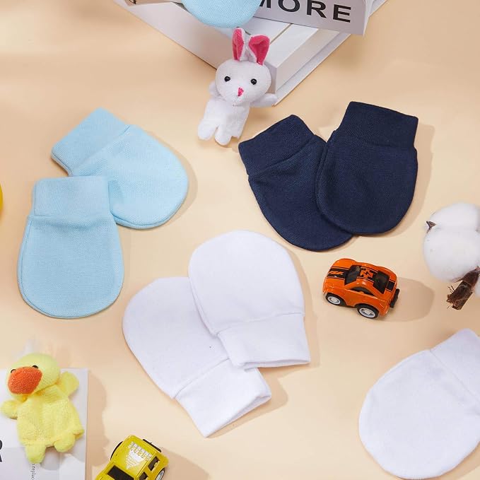 Geyoga 6 Pairs Baby Mittens Newborn No Scratch Gloves Infant | Anti Scratch - Image 4