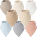 8-Pack Muslin Baby Bibs for Drooling and Teething | Soft& Absorbent, 100% Cotton by Unknown