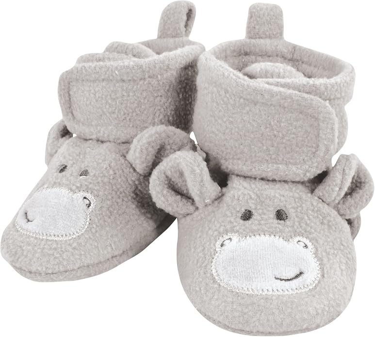 Hudson Baby Baby Animal Fleece Booties 2-pack - Image 4