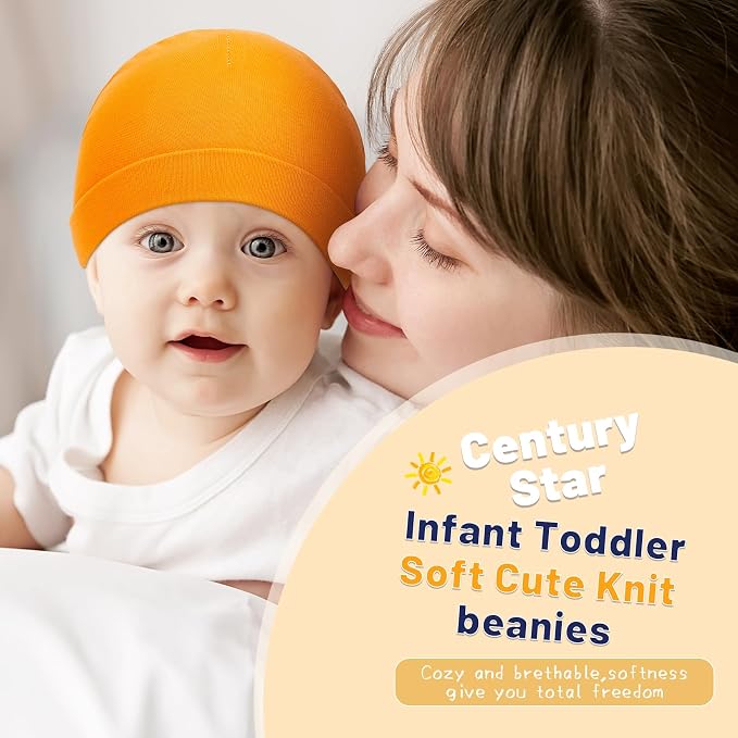 Century Star Baby Beanie Hats Newborn Infant Toddler Beanies - Image 4
