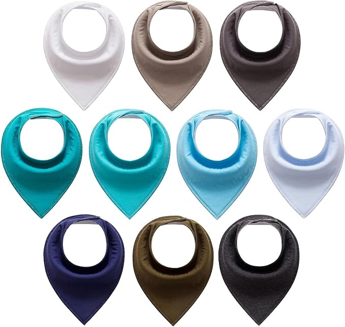 Little Tots Baby Bandana Drool Bibs by BABYESSENTIALSFORNEWMOMS