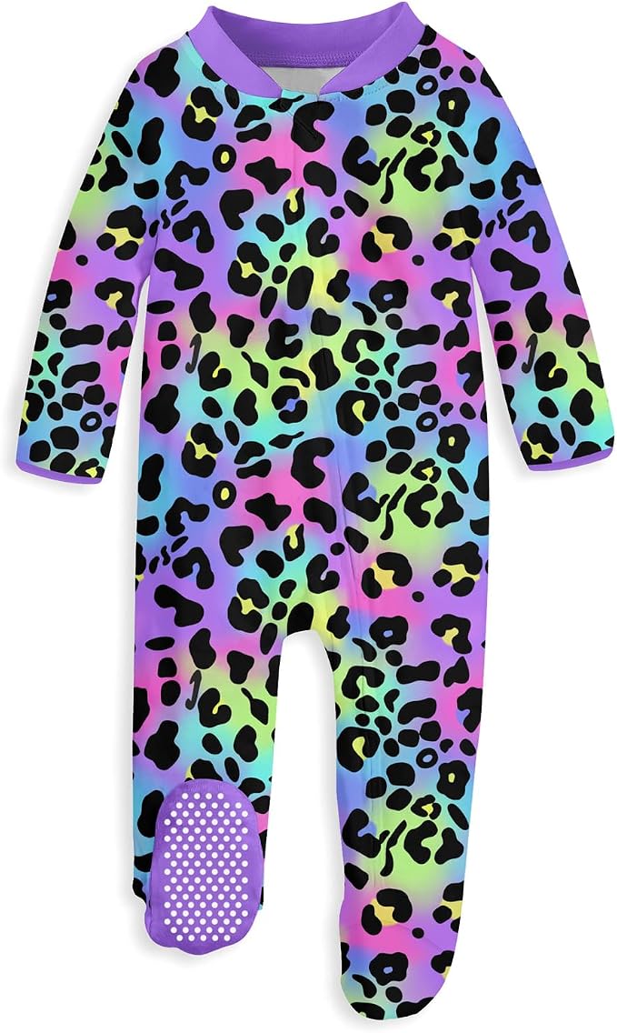 uideazone Baby Girls Footed Pajamas, Zip Sleeper by uideazone