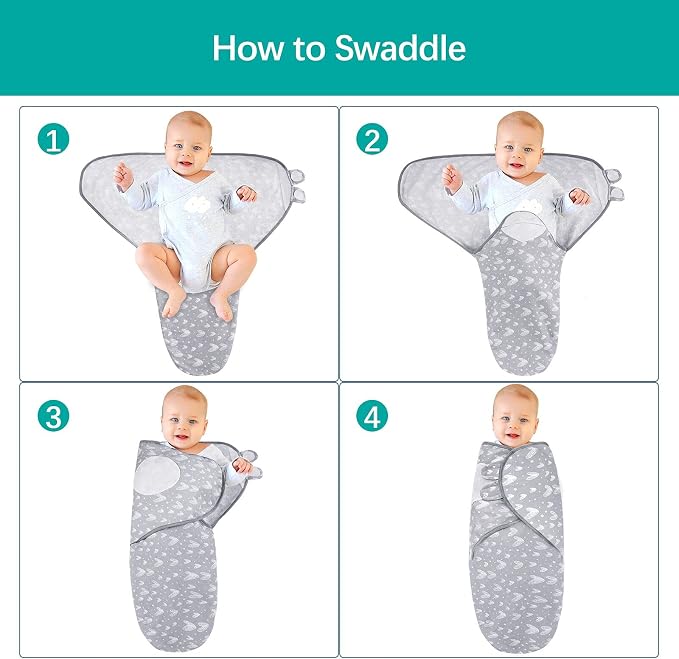 Biloban Baby Swaddles 0-3 Months - Image 6