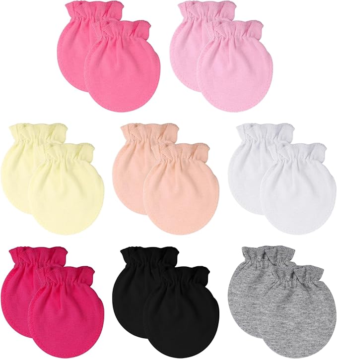 choyaxo 8 Pairs Baby Mittens Infant Mittens Baby Gloves by choyaxo