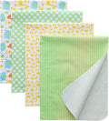 Gina Era Flannel Receiving Blankets, Baby Swaddle Blankets 100% Cotton 4 Pcs by GinaEra
